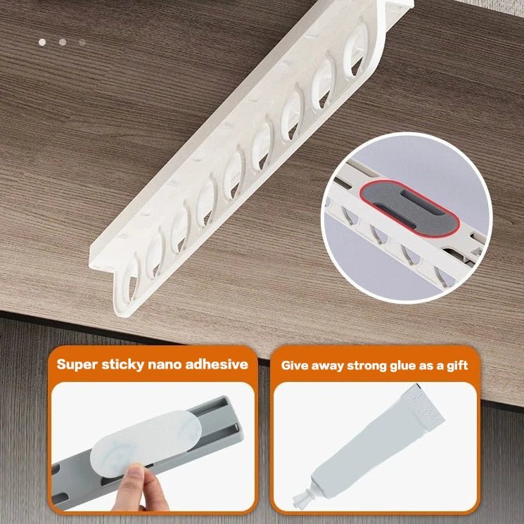 ringle Rétractable de Dressing – Tige de Valet Coulissante Robuste pour Placards, Armoires et Espaces de Rangement - Orgnestly