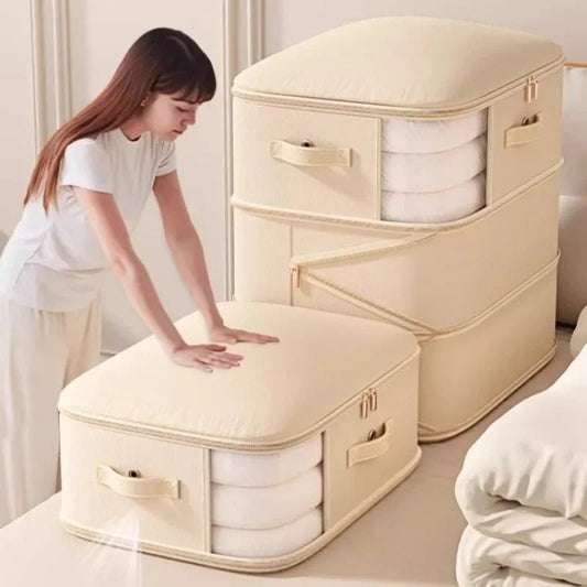 🧳🛏️ Sacs de Compression Sous Vide Premium – Ultra - Résistants &amp; Réutilisables | Rangement Gain de Place pour Couettes et Édredons - Orgnestly